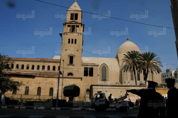 تفجير الكنيسة البطرسية في محيط الكاتدرائية المرقسية بالعباسية - تصوير: أحمد عبد الفتاح