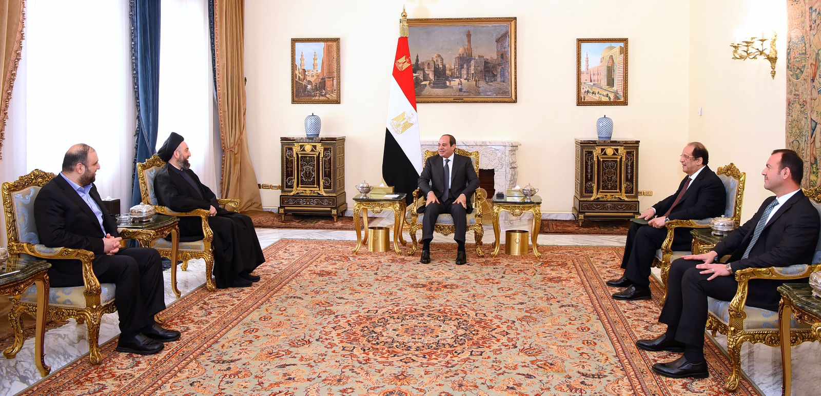 السيسي يبحث مع رئيس تيار الحكمة العراقي حماية أمن واستقرار المنطقة العربية