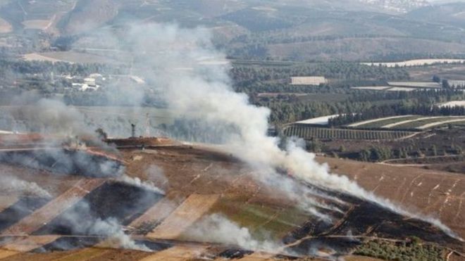إسرائيل أطلقت نحو 40 قذيفة على جنوب لبنان