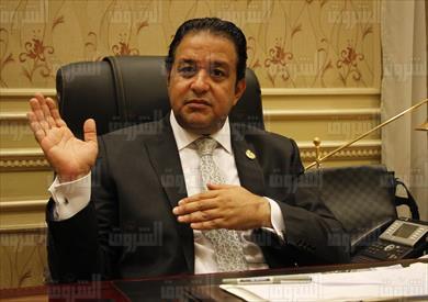علاء عابد رئيس لجنة حقوق الإنسان فى البرلمان - تصوير: لبنى طارق
