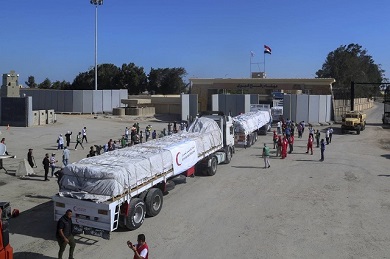 مصر تنسق مع الأمم المتحدة لدخول 2272 شاحنة مساعدات لغزة