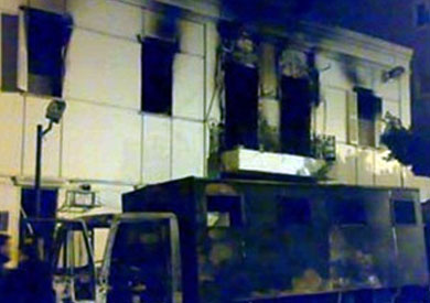 حرق مركز شرطة - أرشيفية