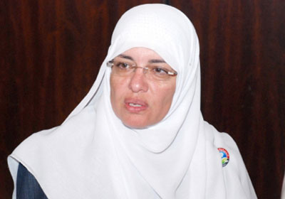 عزة الجرف: «مرسي» الرئيس الشرعي الوحيد.. ولا «نعترف بالباطل» 1 azza elgarf