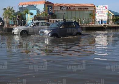 ارشيفية للسيول في الاسكندرية - تصوير: اميرة مرتضى