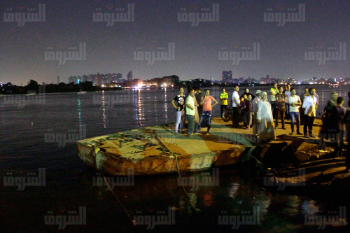 حادث مركب الوراق - تصوير: أحمد عبد الفتاح