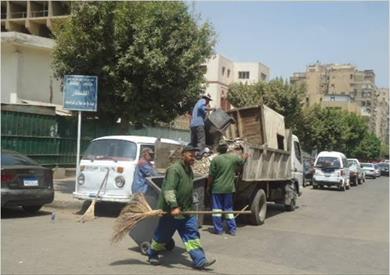 اعمال النظافة بـ 7 أحياء بالقاهرة بمبادرة حلوة يا بلدي