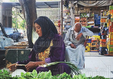 الصباح بألوان الخضر والفاكهة - <br/>تصوير ابراهيم عزت