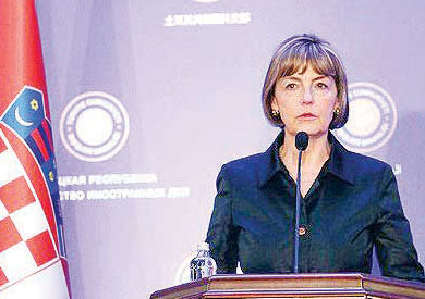 وزيرة خارجية كرواتيا فيسنا بوسيتش