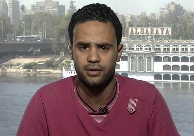 محمود بدر - أحد مؤسسي حملة تمرد، والمتحدث الإعلامي للحملة