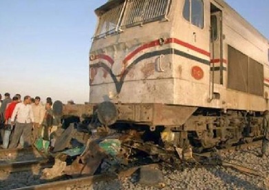 حادث اصطدام قطار بلودر